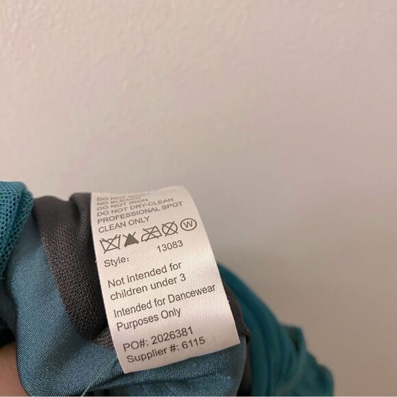 Weissman dance costume dark green Lyrical The Leaving Song 13083 LC-large child - Picture 10 of 11